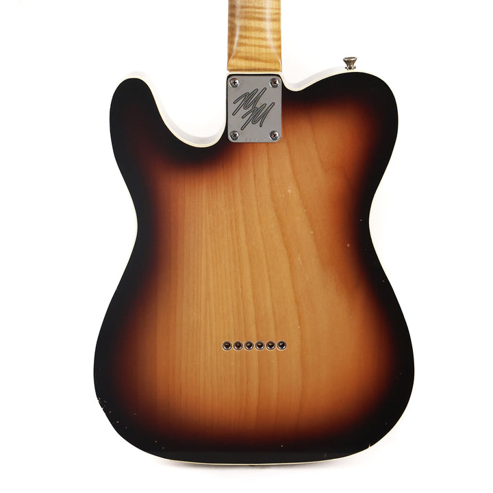 Mario Martin T-Style Guitar 2-Tone Sunburst Figured Maple Neck