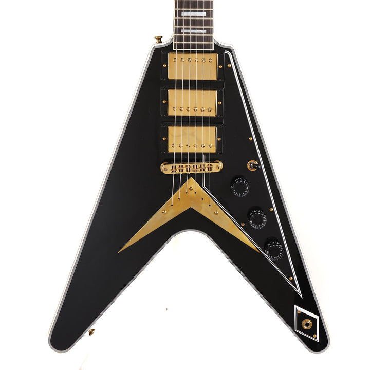 Gibson Custom Shop Flying V Custom Made 2 Measure Triple Pickup Ebony Gloss 2024