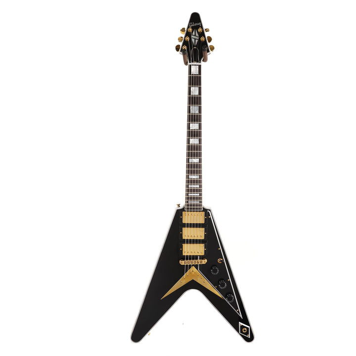 Gibson Custom Shop Flying V Custom Made 2 Measure Triple Pickup Ebony Gloss 2024