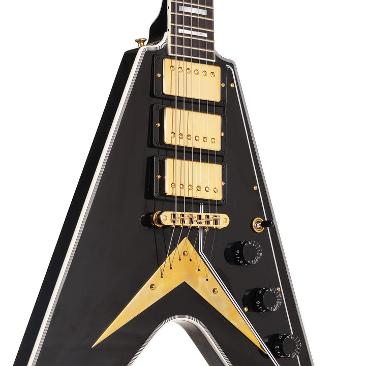 Gibson Custom Shop Flying V Custom Made 2 Measure Triple Pickup Ebony Gloss 2024