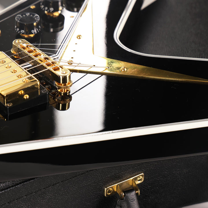 Gibson Custom Shop Flying V Custom Made 2 Measure Triple Pickup Ebony Gloss 2024