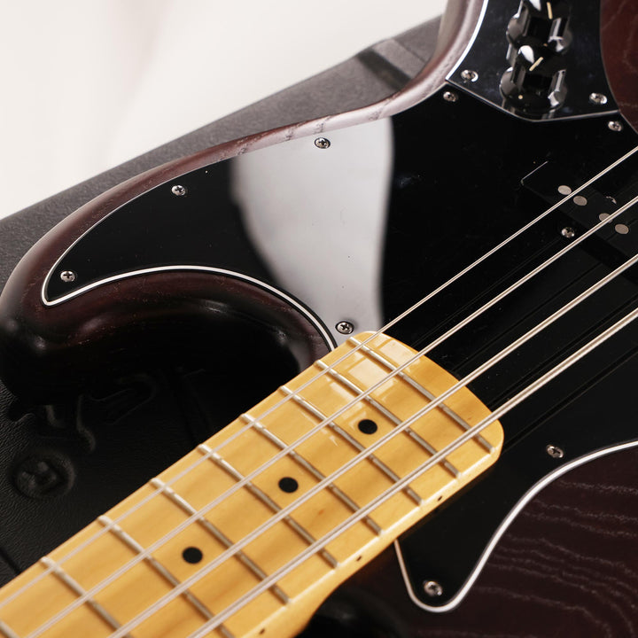 Fender American Standard Hand Stained Ash Jazz Bass Mahogany Stain 2012