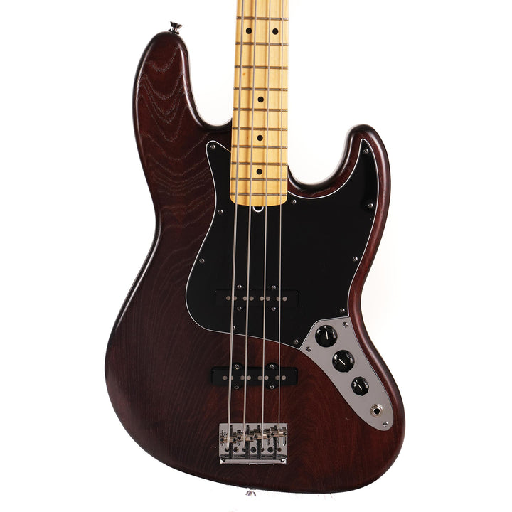 Fender American Standard Hand Stained Ash Jazz Bass Mahogany Stain 2012