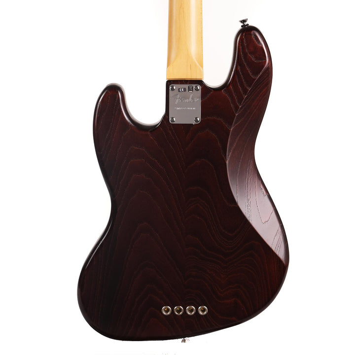 Fender American Standard Hand Stained Ash Jazz Bass Mahogany Stain 2012