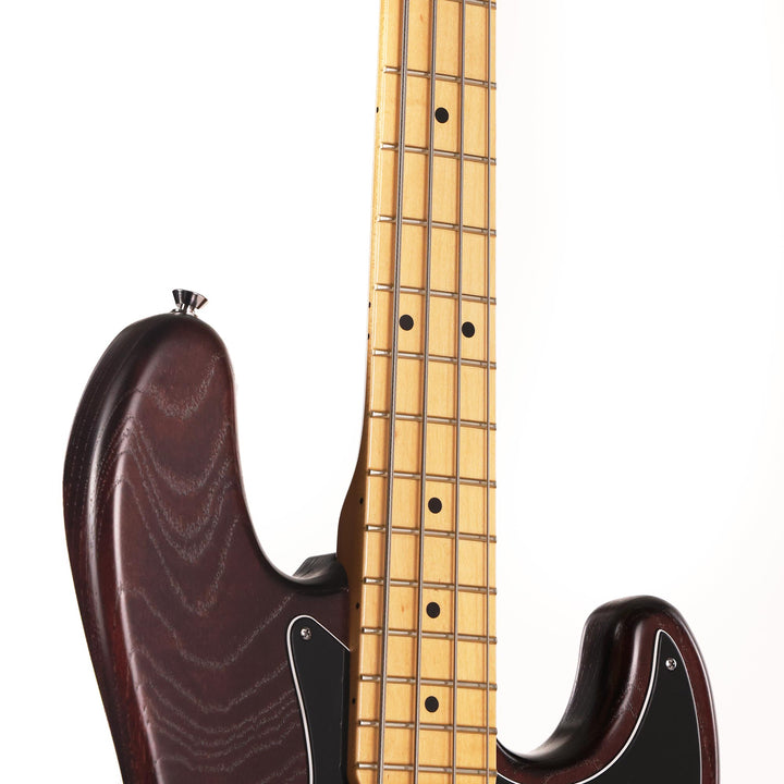 Fender American Standard Hand Stained Ash Jazz Bass Mahogany Stain 2012