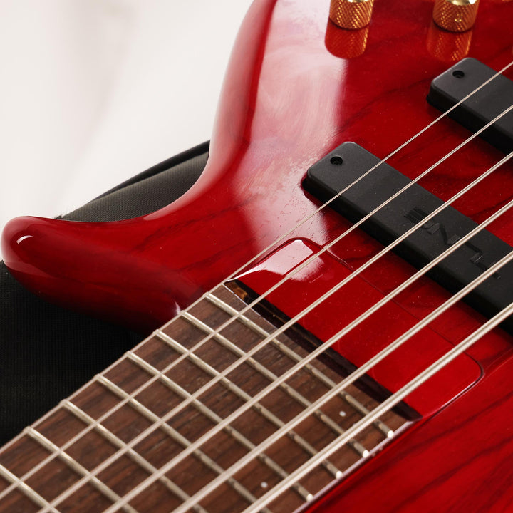 Tune 6-String Bass Transparent Red