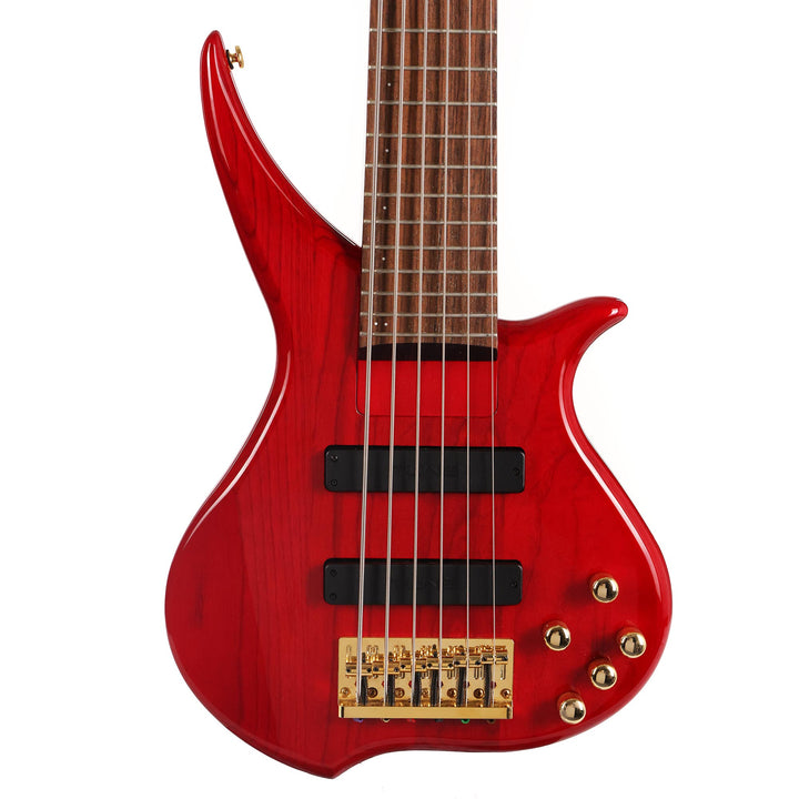 Tune 6-String Bass Transparent Red