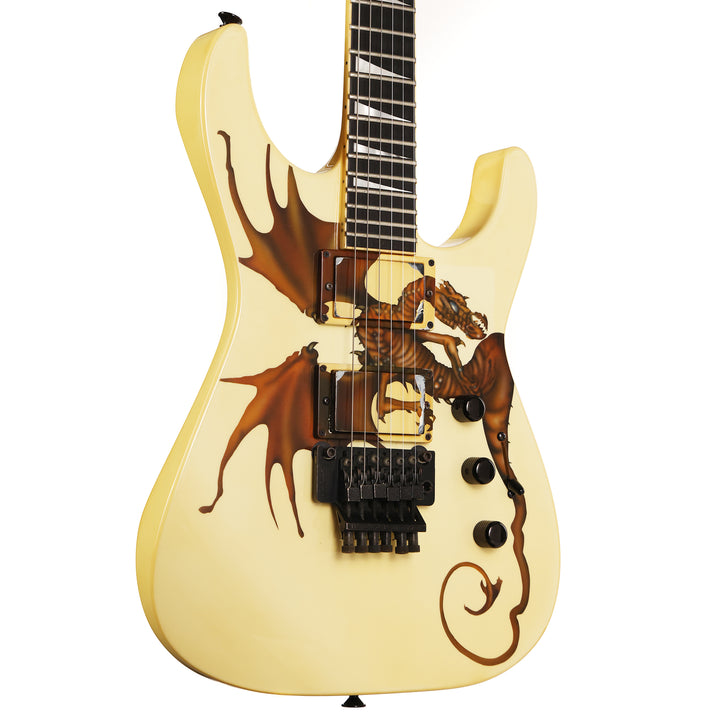 1988 Jackson Soloist Custom Ivory with Dragon Graphic