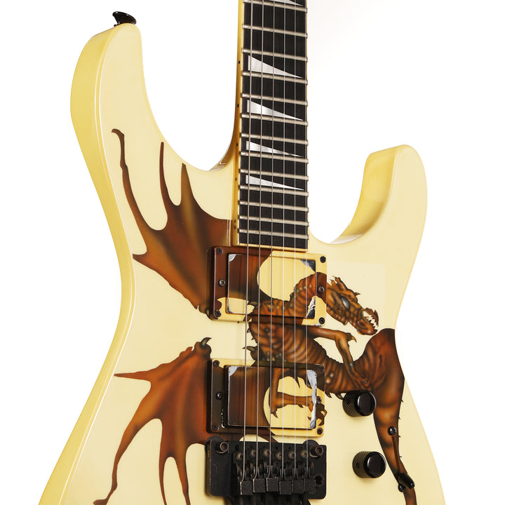 1988 Jackson Soloist Custom Ivory with Dragon Graphic