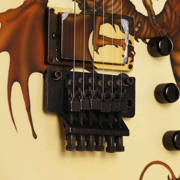 1988 Jackson Soloist Custom Ivory with Dragon Graphic
