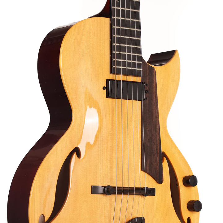 Benedetto Andy Guitar Hollowbody Honeyblonde and Espresso