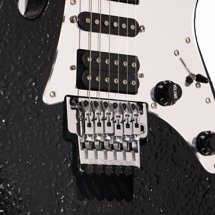 1999 Ibanez JEM 7D Prototype Black Textured Finish One-Off Steve Vai-Owned Dressing Room Warm-Up Guitar