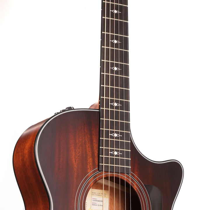 Taylor 322ce Mahogany Top 12-Fret Grand Concert Acoustic-Electric Shaded Edgeburst 2022