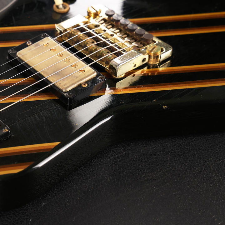 1984 Gibson Designer Series Explorer Black with Gold Stripes