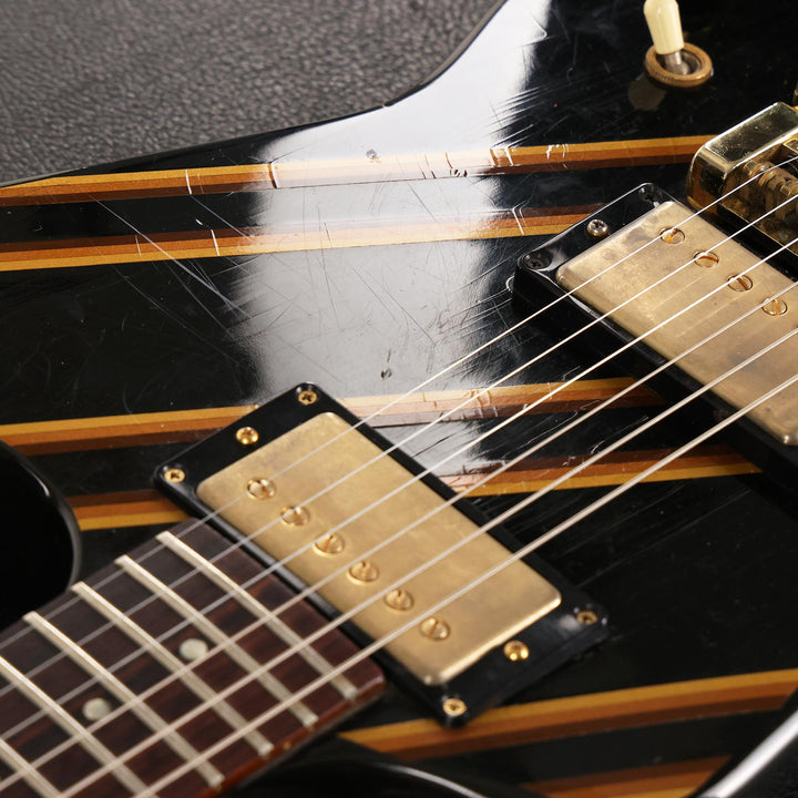 1984 Gibson Designer Series Explorer Black with Gold Stripes