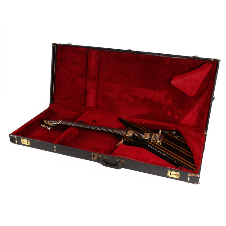 1984 Gibson Designer Series Explorer Black with Gold Stripes