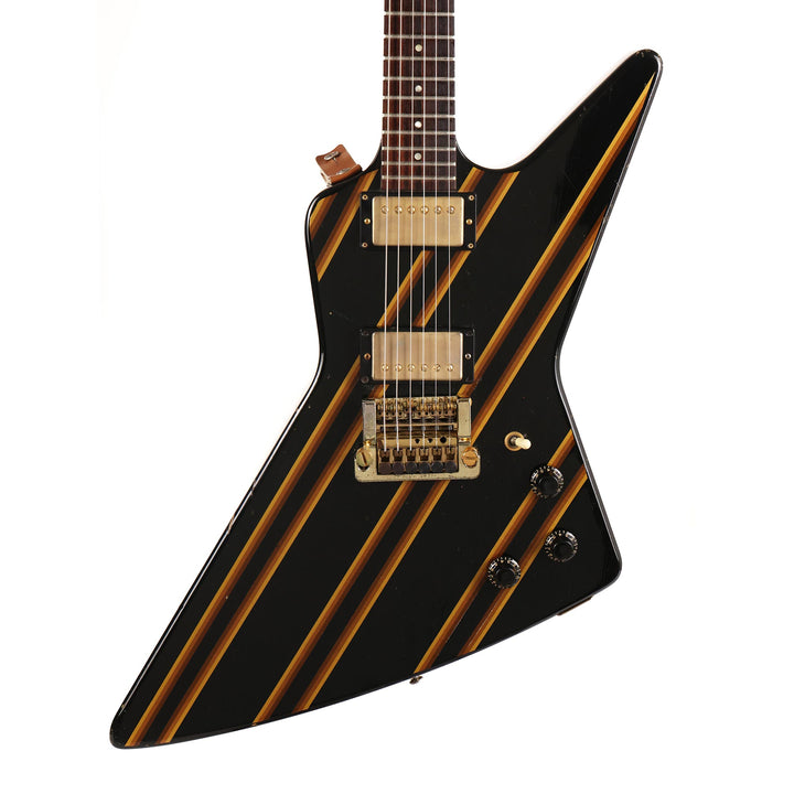 1984 Gibson Designer Series Explorer Black with Gold Stripes