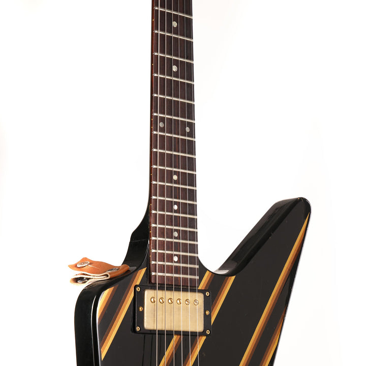 1984 Gibson Designer Series Explorer Black with Gold Stripes