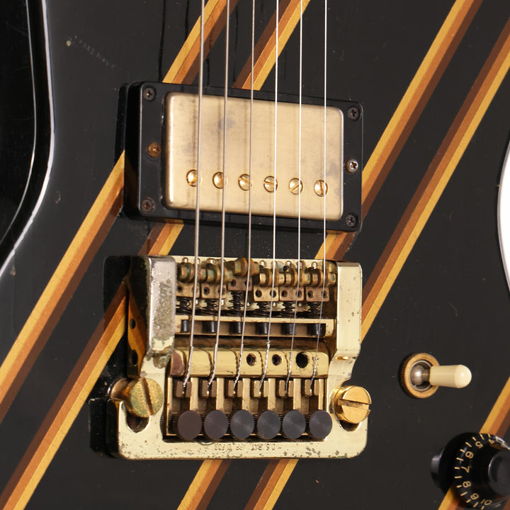 1984 Gibson Designer Series Explorer Black with Gold Stripes