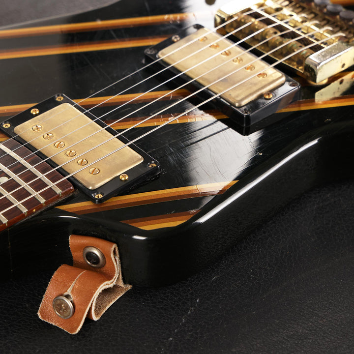 1984 Gibson Designer Series Explorer Black with Gold Stripes
