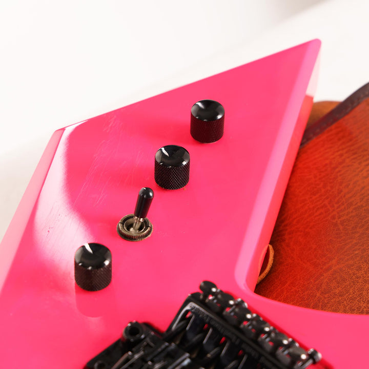 1990's BC Rich Warlock Hot Pink with Reverse Matching Headstock