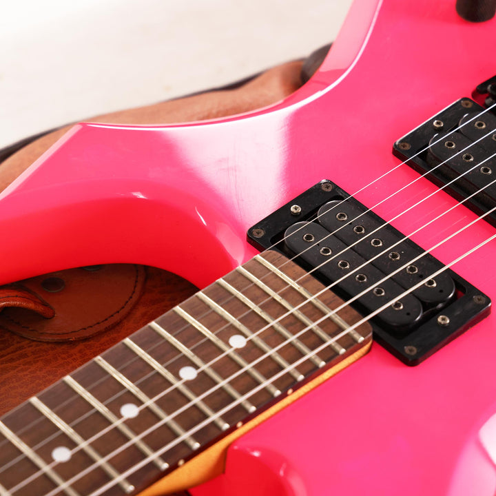 1990's BC Rich Warlock Hot Pink with Reverse Matching Headstock