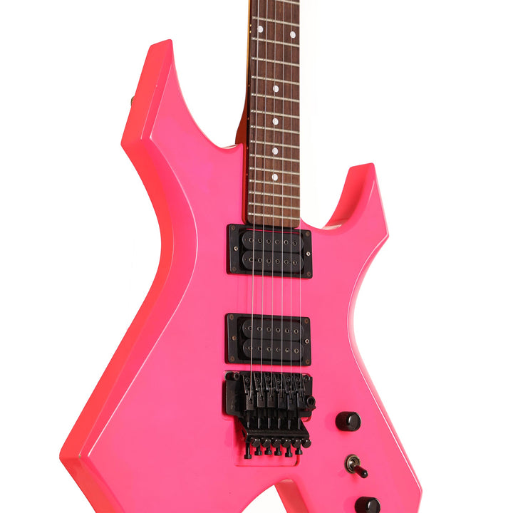 1990's BC Rich Warlock Hot Pink with Reverse Matching Headstock