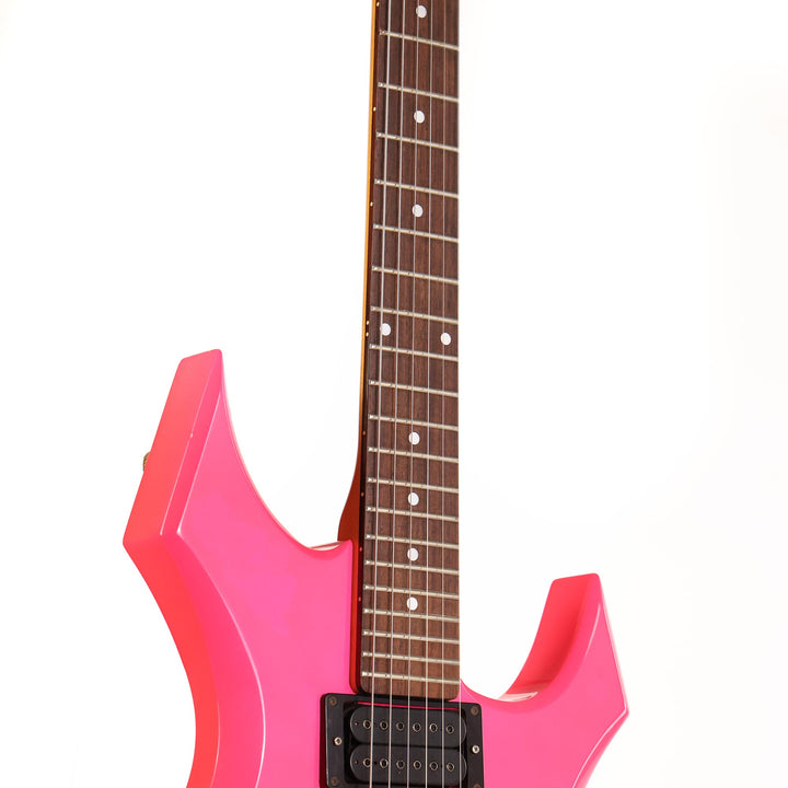 1990's BC Rich Warlock Hot Pink with Reverse Matching Headstock