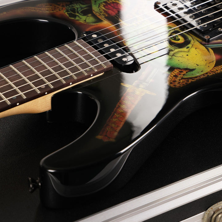 1990's ESP George Lynch Haji Skulls & Snakes Guitar Autographed