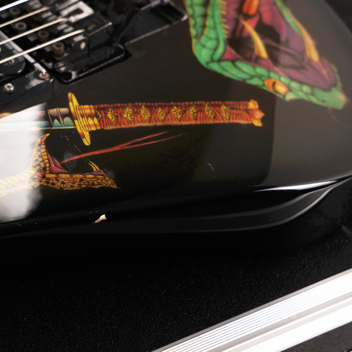 1990's ESP George Lynch Haji Skulls & Snakes Guitar Autographed