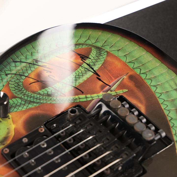1990's ESP George Lynch Haji Skulls & Snakes Guitar Autographed