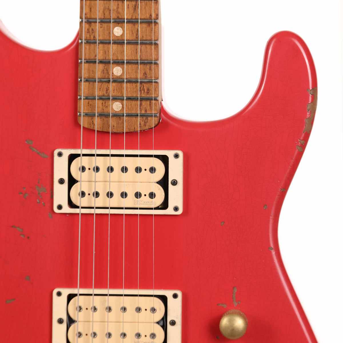 Charvel Custom Shop Nitro Aged San Dimas Fiesta Red Music Zoo Exclusive — 6