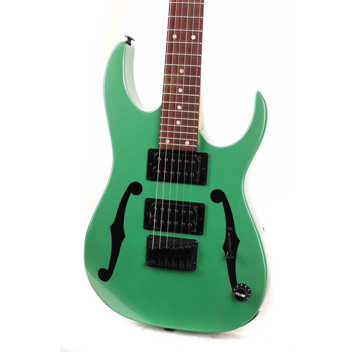Ibanez Paul Gilbert Mikro PGMM21 Metallic Light Green | The Music Zoo