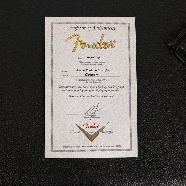 Fender Custom Shop Ancho Poblano Stratocaster Journeyman Relic Lake Placid Blue 2019