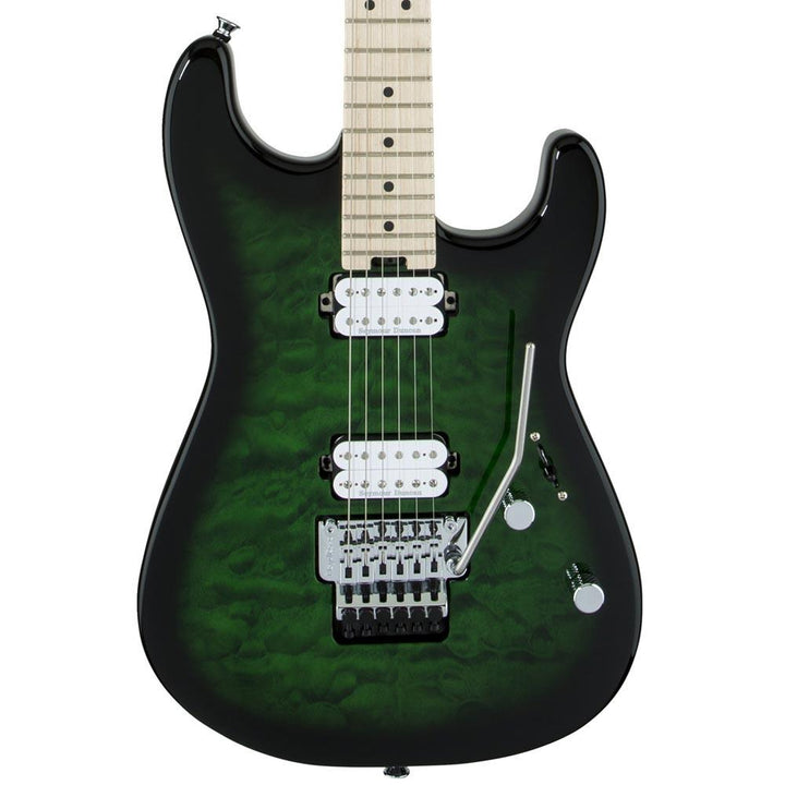 Charvel Pro-Mod San Dimas Style 1 HH FR M QM Transparent Green Burst