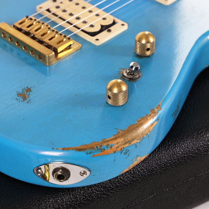 Charvel Custom Shop San Dimas Hardtail Guitar Nitro Aged Robins Egg Blue