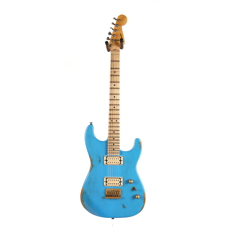 Charvel Custom Shop San Dimas Hardtail Guitar Nitro Aged Robins Egg Blue