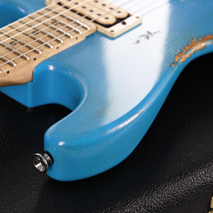 Charvel Custom Shop San Dimas Hardtail Guitar Nitro Aged Robins Egg Blue