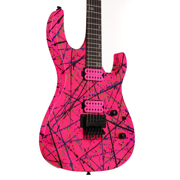 Kiesel DC Hot Pink Splatter Gloss Guitar Used
