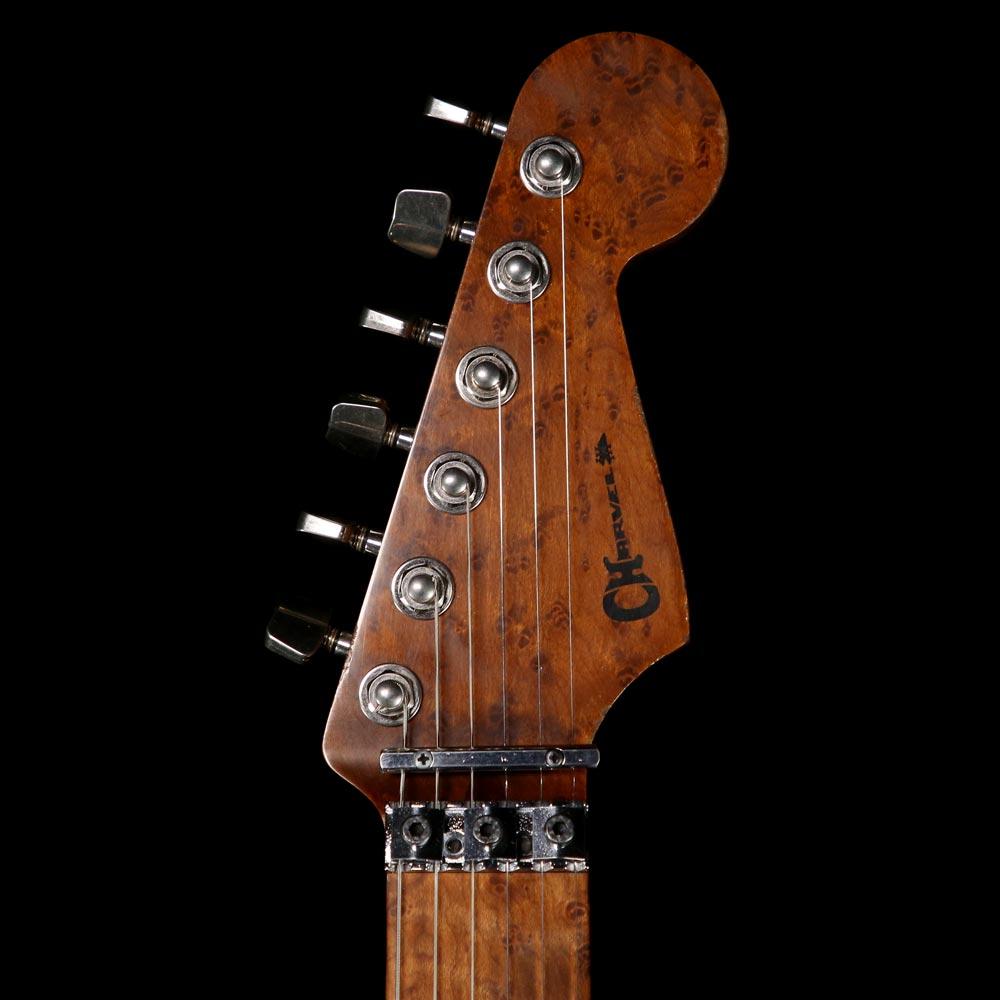 Charvel Custom Shop San Dimas Nitro Aged Roasted Alder Graffiti Yellow — 4