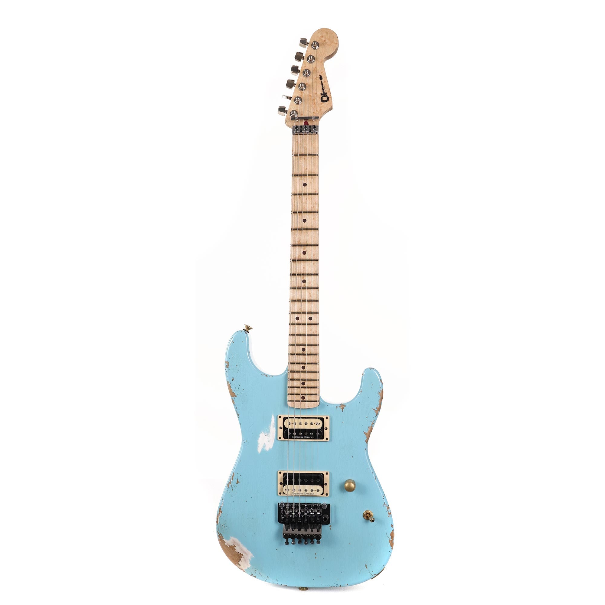 Charvel Custom Shop San Dimas Nitro Aged Daphne Blue Heavy Relic
