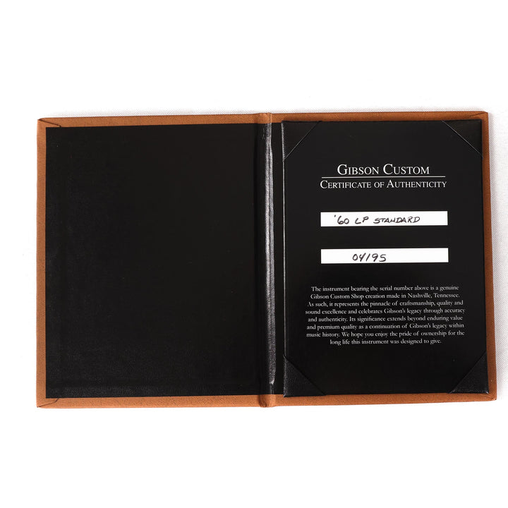 Gibson Custom Shop 1960 Les Paul Standard Reissue Tangerine Burst VOS 2024