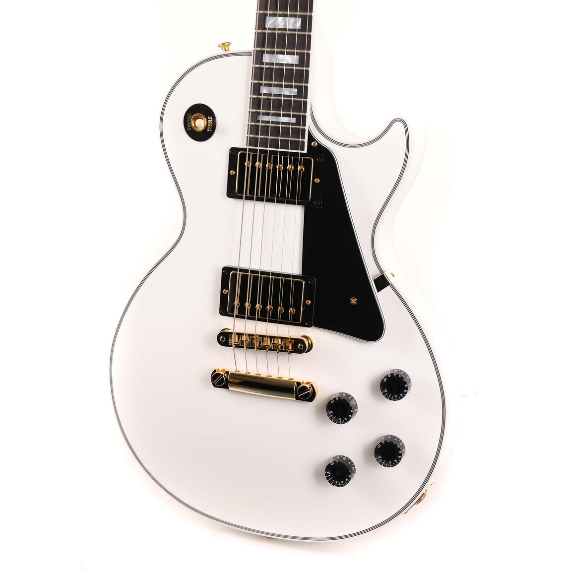 Gibson Custom Shop Les Paul Custom Alpine White | The Music Zoo