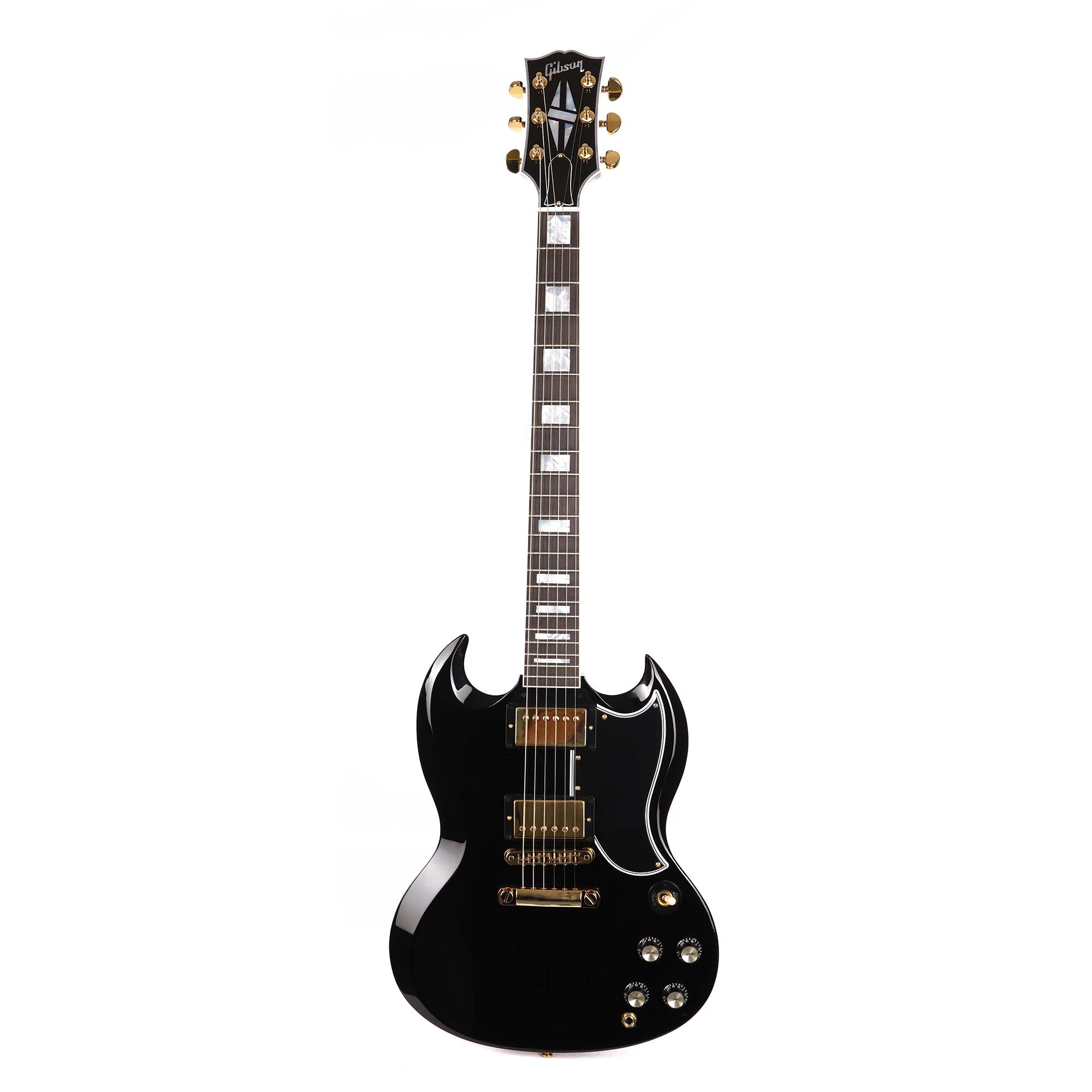 Gibson Custom Shop SG Custom Ebony | The Music Zoo