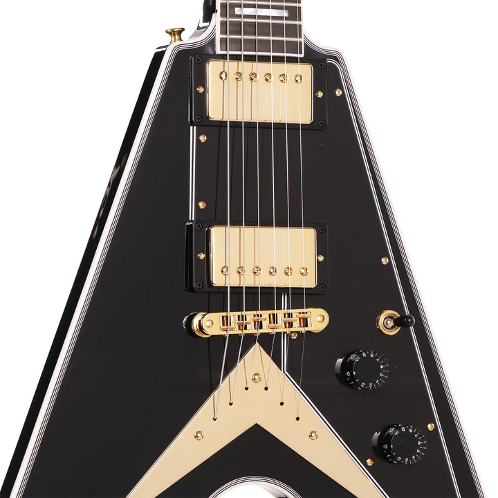 Gibson Custom Shop Flying V Custom Ebony Gloss
