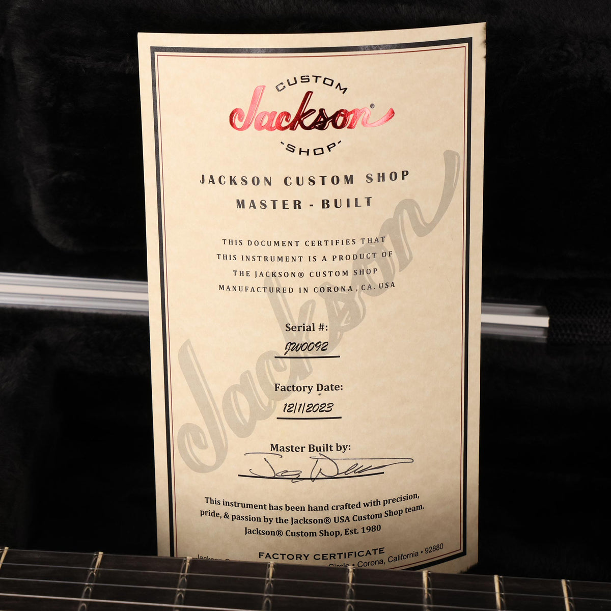 Jackson Custom Shop Dinky Multi-Scale 7-String Masterbuilt Joe Williams Natural — 8