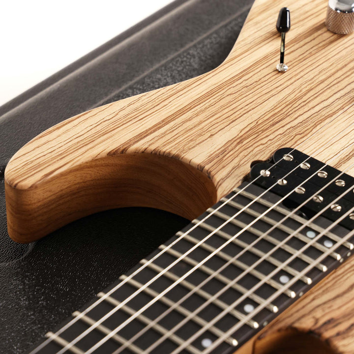 Jackson Custom Shop Dinky 7 Multiscale Zebrawood Masterbuilt by Metal Joe Williams