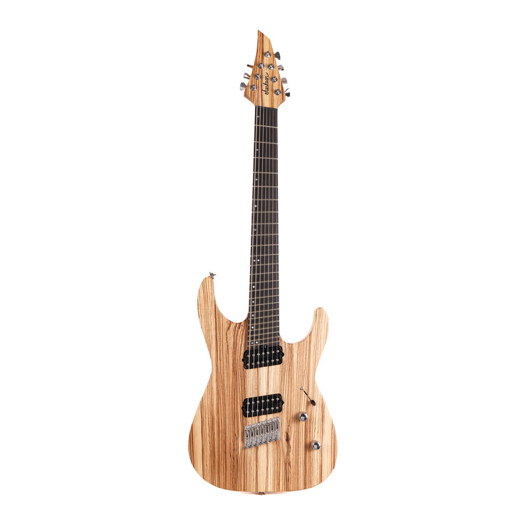 Jackson Custom Shop Dinky 7 Multiscale Zebrawood Masterbuilt by Metal Joe Williams