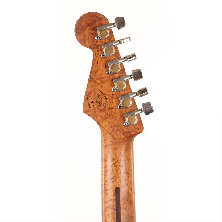 Charvel Custom Shop San Dimas Nitro Aged Roasted Mahogany Black over Graffiti Yellow Masterbuilt Rob Knowles