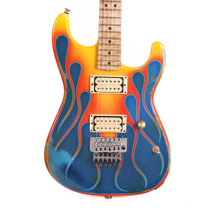 Charvel Custom Shop Graphic Nitro Relic San Dimas Masterbuilt Hot Rod Flames